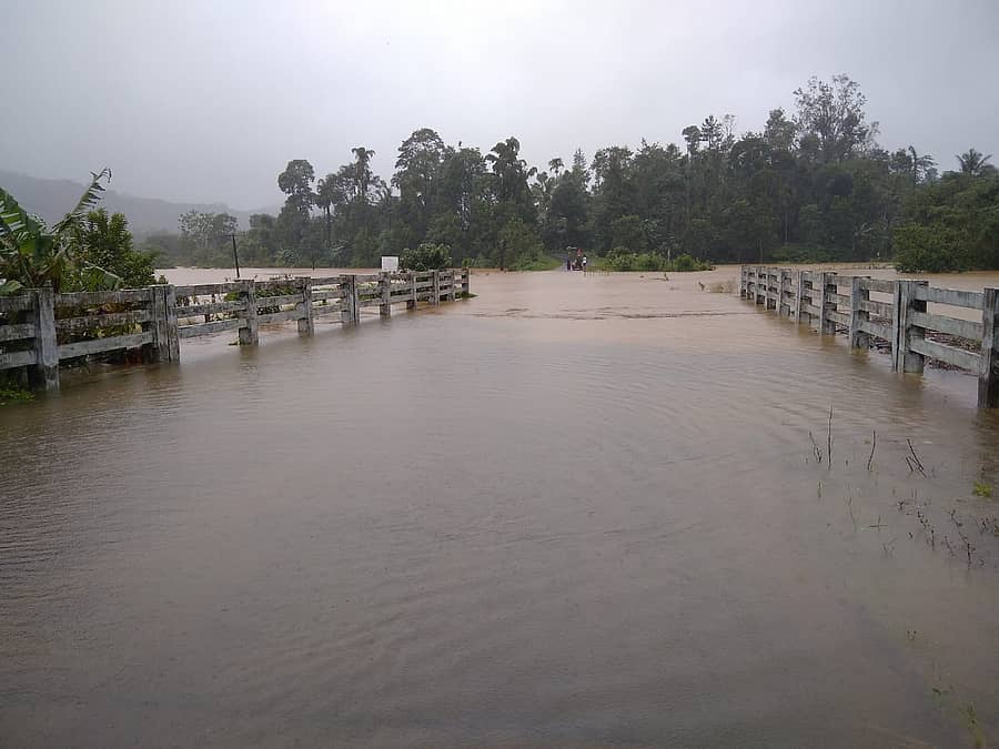 ಕೊಡಗಿನ ಚೆದುಕಾರು ಸೇತುವೆ ಮುಳುಗಡೆಯಾಗಿದೆ