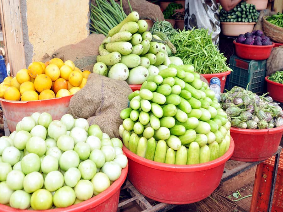 ಬೀದರ್ನ ಮಾರುಕಟ್ಟೆಯಲ್ಲಿ ಮಾರಾಟಕ್ಕೆ ಇಡಲಾದ ತರಕಾರಿ