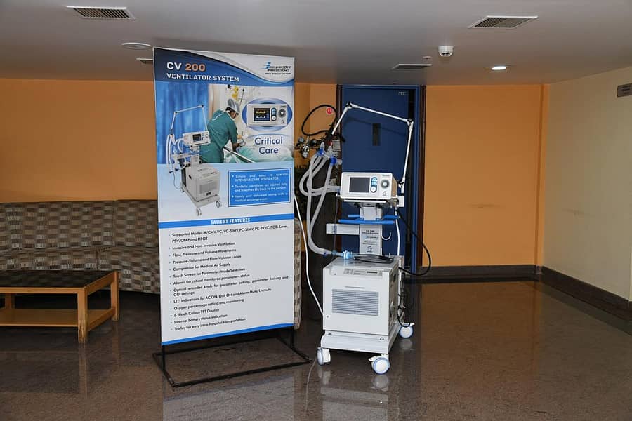 ಬಿಇಎಲ್ ತಯಾರಿಸಿದ ವೆಂಟಿಲೇಟರ್