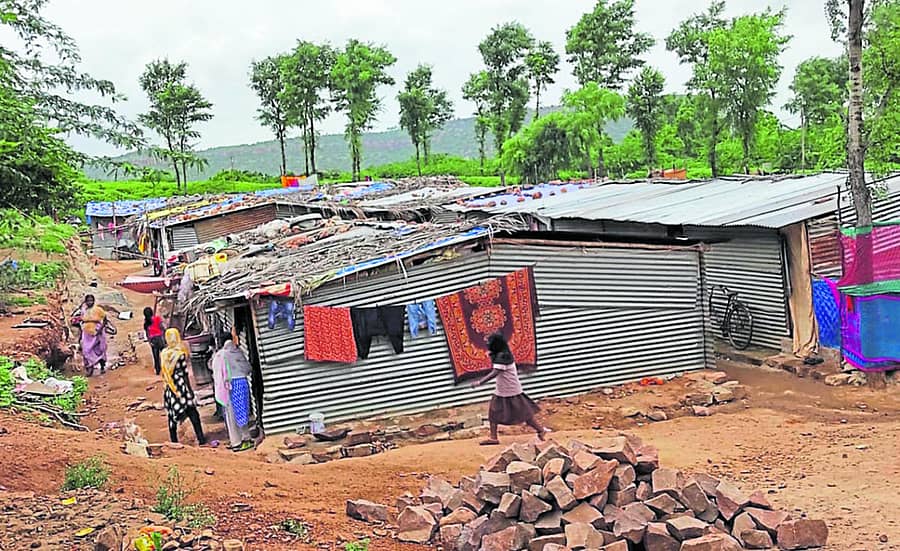 ಬೆಳಗಾವಿ ಜಿಲ್ಲೆಯ ಗೋಕಾಕ ನಗರದ ಆಶ್ರಯ ಬಡಾವಣೆಯಲ್ಲಿರುವ ಸಂತ್ರಸ್ತರ ತಾತ್ಕಾಲಿಕ ಶೆಡ್ಗಳು