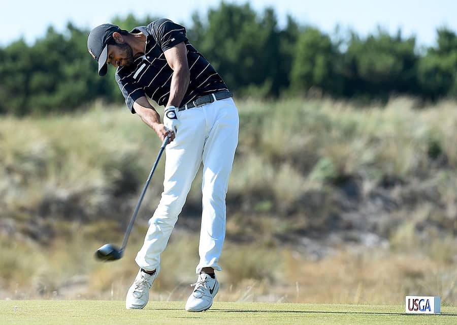 ಅಮನ್ ಗುಪ್ತಾ ಆಟದ ವೈಖರಿ–ಎಎಫ್ಪಿ ಚಿತ್ರ