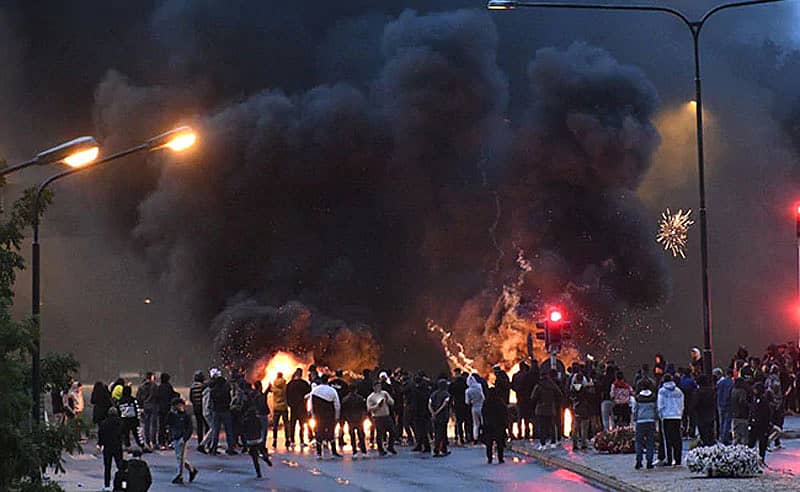 ಹಿಂಸಾಚಾರದ ದೃಶ್ಯ