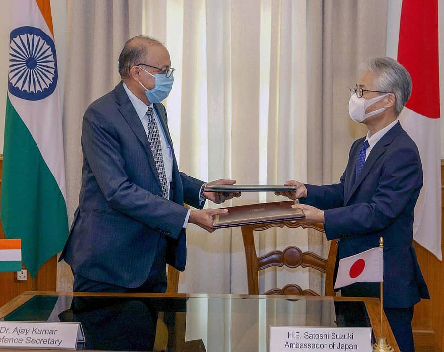 ಭಾರತ ಜಪಾನ್ ನಡುವಿನ ರಕ್ಷಣಾ ಒಪ್ಪಂದ