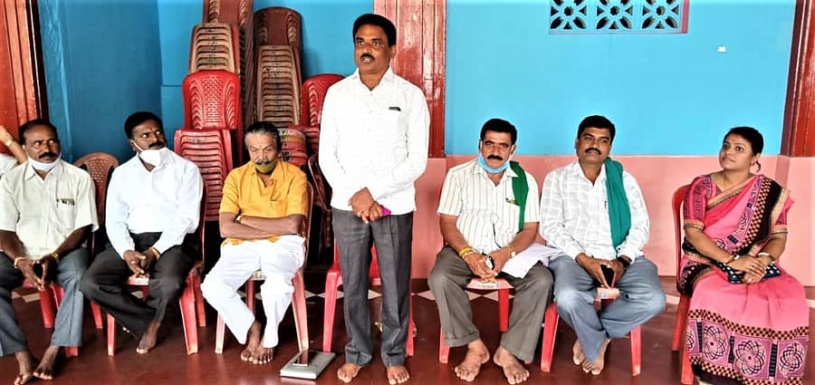 ಗಣೇಶ ದೇವಸ್ಥಾನದಲ್ಲಿ ನಡೆದ ಸಭೆಯಲ್ಲಿ ಎಸ್.ಜಗನ್ನಾಥ್ ಮಾತನಾಡಿದರು