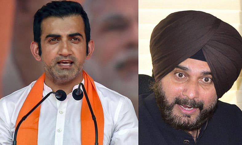 ಗೌತಮ್ ಗಂಭೀರ್ ಮತ್ತು ನವಜೋತ್ ಸಿಂಗ್ ಸಿಧು