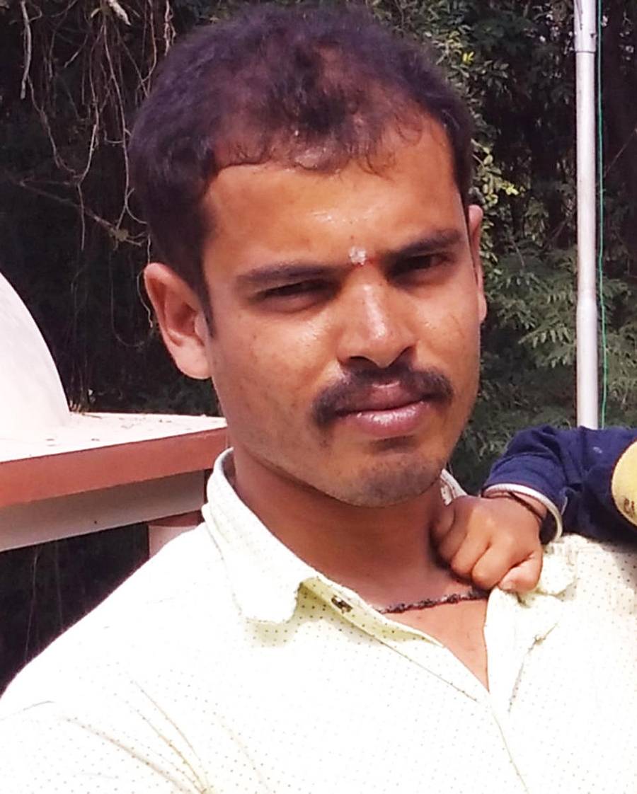 ಅಪಘಾತದಲ್ಲಿ ಮೃತಪಟ್ಟ ಹರೀಶ್ ಭಾವಚಿತ್ರ.