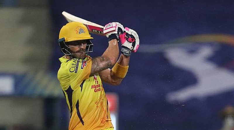 ಫಾಫ್ ಡು ಪ್ಲೆಸಿ ಬ್ಯಾಟಿಂಗ್ ವೈಖರಿ (ಟ್ವಿಟರ್ ಚಿತ್ರ)