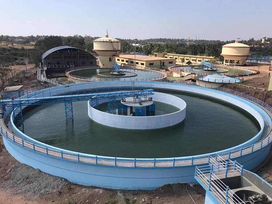 ಧಾರವಾಡ ತಾಲ್ಲೂಕಿನ ಅಮ್ಮಿನಭಾವಿ ಗ್ರಾಮದಲ್ಲಿ ಸ್ಥಾಪಿಸಲಾಗಿರುವ 40 ಎಂಎಲ್ಡಿ ನೀರು ಶುದ್ಧೀಕರಣ ಘಟಕ