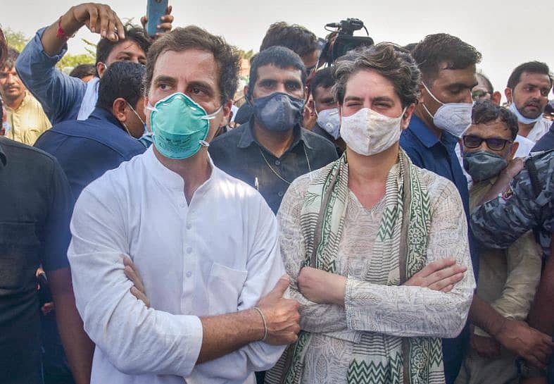 ಕಾಂಗ್ರೆಸ್ ನಾಯಕ ರಾಹುಲ್ ಗಾಂಧಿ ಮತ್ತು ನಾಯಕಿ ಪ್ರಿಯಾಂಕಾ ಗಾಂಧಿ