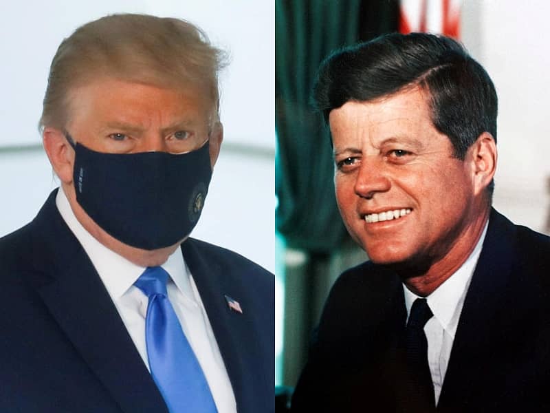 ಅಮೆರಿಕದ ಹಾಲಿ ಅಧ್ಯಕ್ಷ ಡೊನಾಲ್ಡ್ ಟ್ರಂಪ್ ಮತ್ತು ಮಾಜಿ ಅಧ್ಯಕ್ಷ ಜಾನ್ ಎಫ್ ಕೆನಡಿ