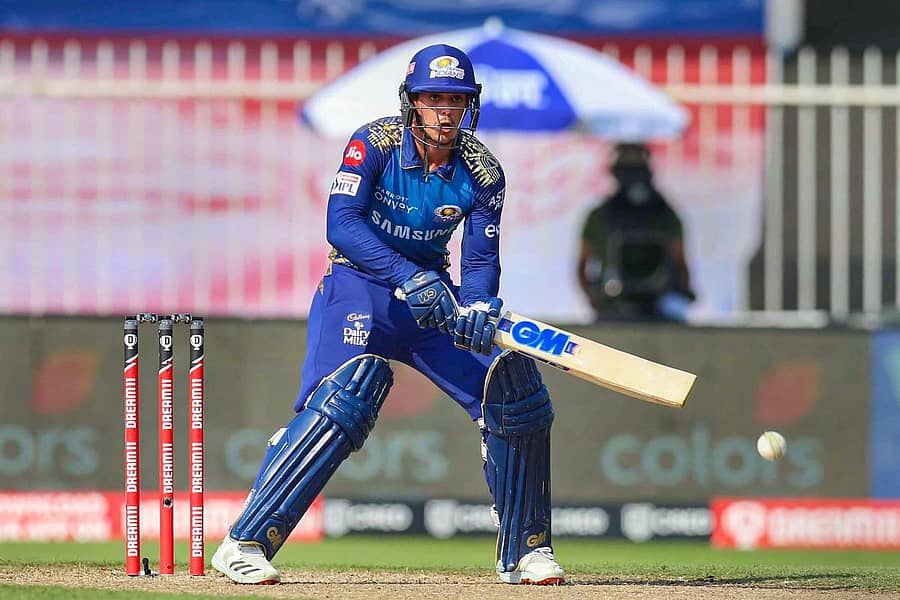 ಮುಂಬೈಇಂಡಿಯನ್ಸ್ ತಂಡದ ಬ್ಯಾಟ್ಸ್‌ಮನ್ ಕ್ವಿಂಟನ್ ಡಿ ಕಾಕ್ –ಪಿಟಿಐ ಚಿತ್ರ