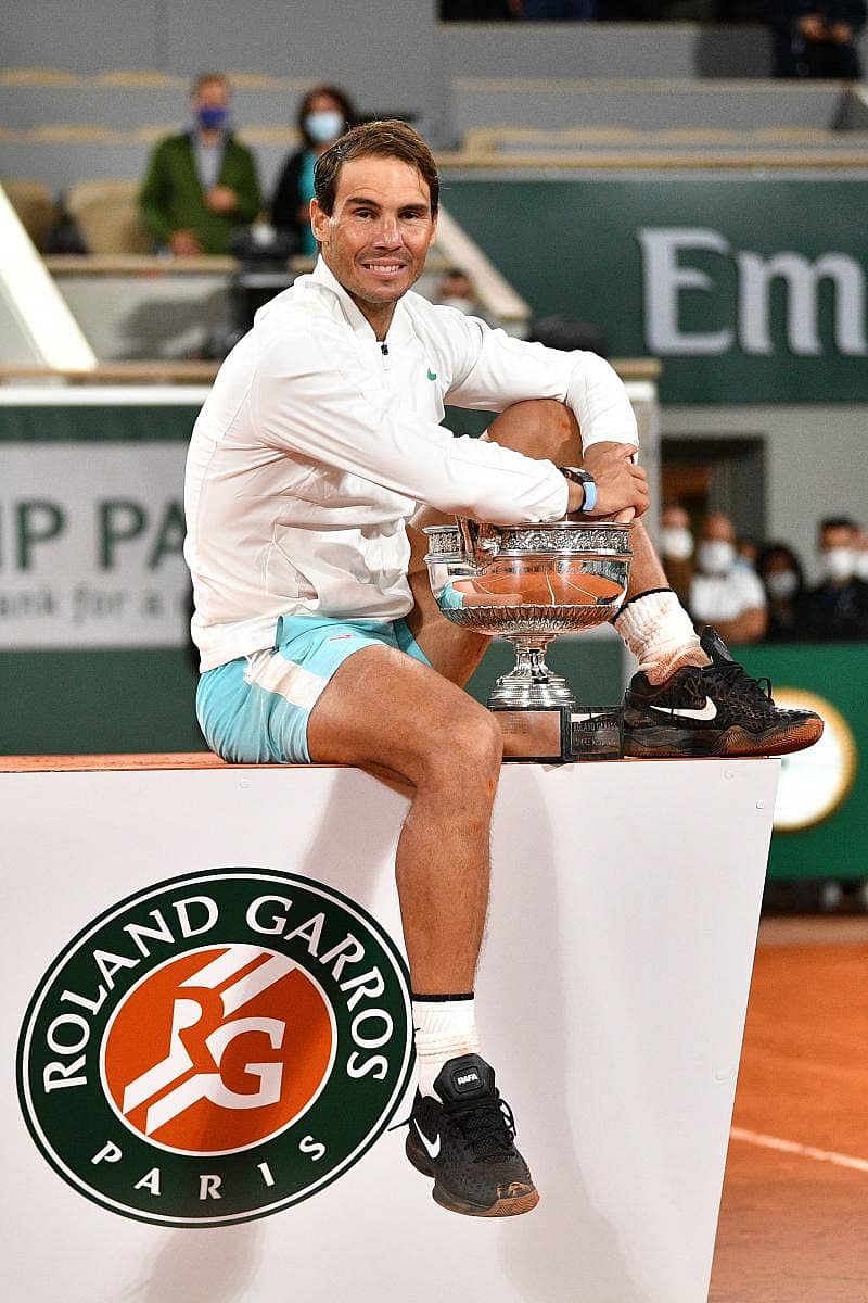 ಪ್ರಶಸ್ತಿಯೊಂದಿಗೆ ಸಂಭ್ರಮಿಸಿದ ರಫೆಲ್ ನಡಾಲ್–ಎಎಫ್ಪಿ ಚಿತ್ರ