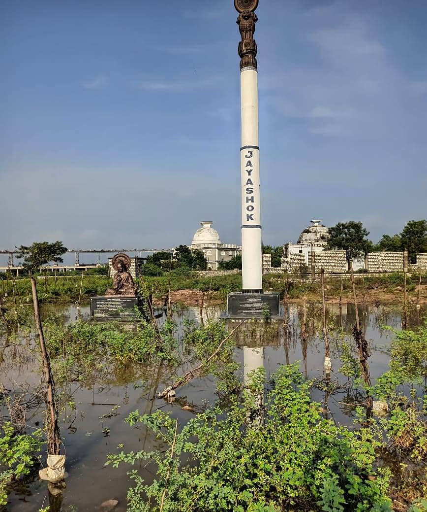 ಕನಗನಹಳ್ಳಿ ಅಶೋಕ ಸ್ಥಂಭ ಭೀಮಾ ಪ್ರವಾಹಕ್ಕೆ ಸಿಲುಕಿದೆ