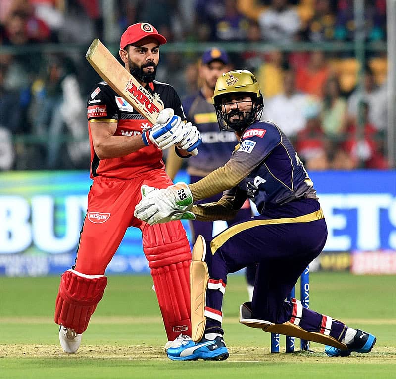 ಕೆಕೆಆರ್ ವಿರುದ್ಧದ ಪಂದ್ಯದಲ್ಲಿ ಆರ್ಸಿಬಿಯ ವಿರಾಟ್ ಕೊಹ್ಲಿ