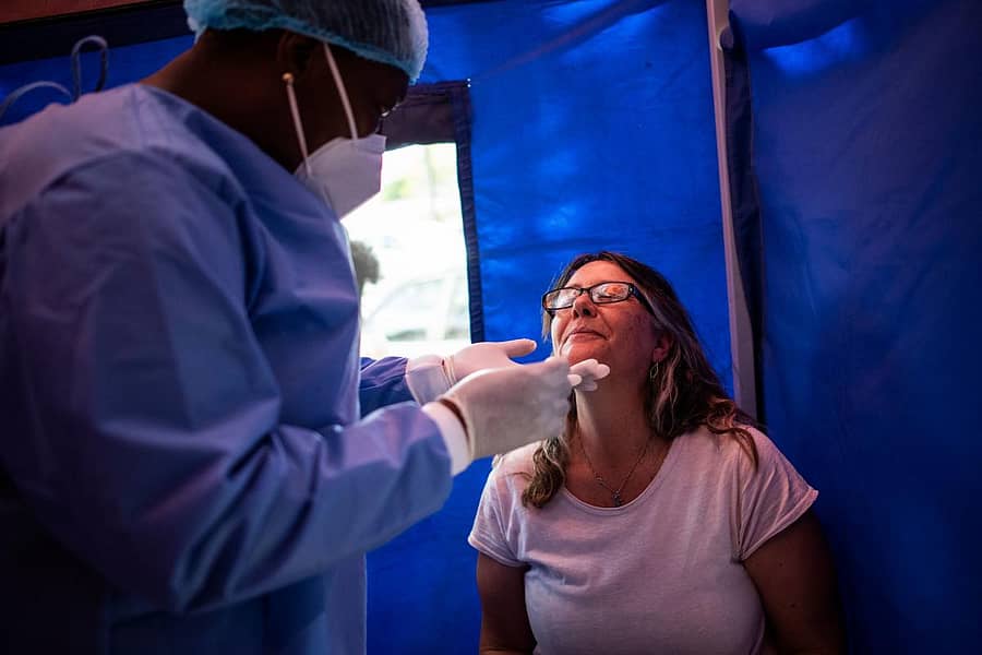 ಕೊರೊನಾ ವೈರಸ್ ಸೋಂಕು ಪತ್ತೆ ಪರೀಕ್ಷೆಯ ಚಿತ್ರ (ಎಎಫ್ಪಿ ಚಿತ್ರ)