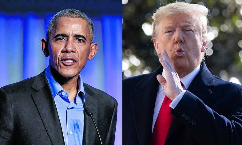 ಬರಾಕ್ ಒಬಾಮ ಹಾಗೂ ಡೊನಾಲ್ಡ್ ಟ್ರಂಪ್