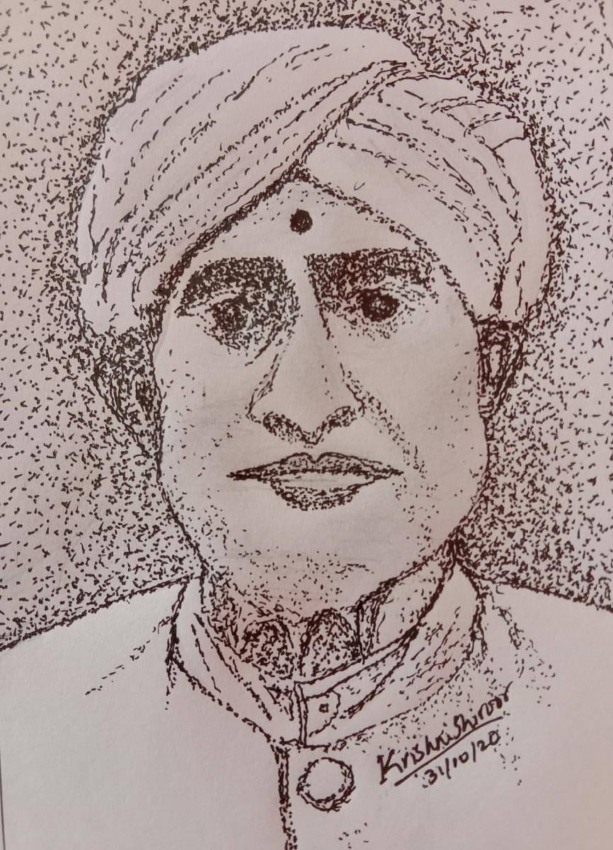 ಹುಯಿಲಗೋಳ ನಾರಾಯಣರಾವ್ (ಚುಕ್ಕಿ ಚಿತ್ರ: ಕೃಷ್ಣಿ ಶಿರೂರ)