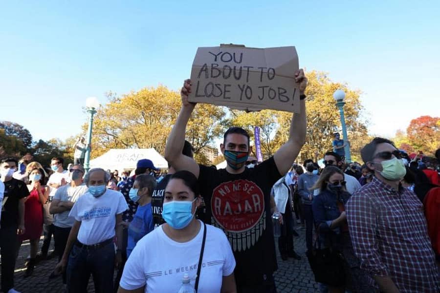 ಜೋ ಬೈಡನ್ ಗೆಲುವಿಗೆ ಸಂಭ್ರಮಾಚರಣೆ (ಎಎಫ್ಪಿ ಚಿತ್ರ)