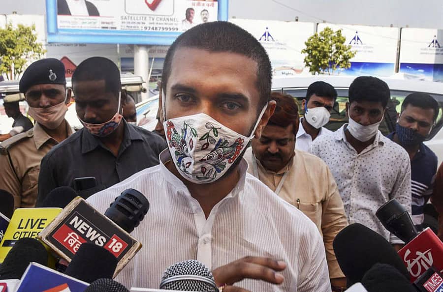 ಚಿರಾಗ್ ಪಾಸ್ವಾನ್ (ಪಿಟಿಐ ಚಿತ್ರ)