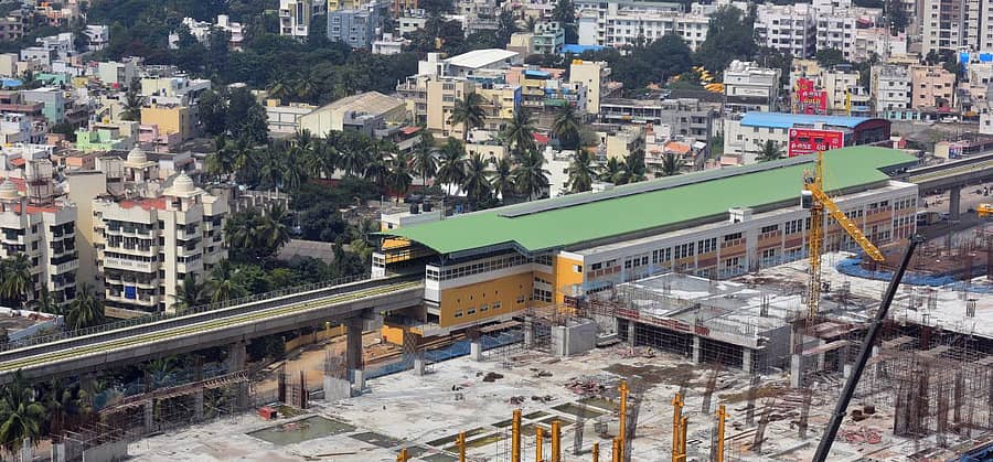 ಯಲಚೇನಹಳ್ಳಿ–ಅಂಜನಾಪುರ ವಿಸ್ತರಿತ ಮಾರ್ಗದ ನೋಟ ಪ್ರಜಾವಾಣಿ ಚಿತ್ರ