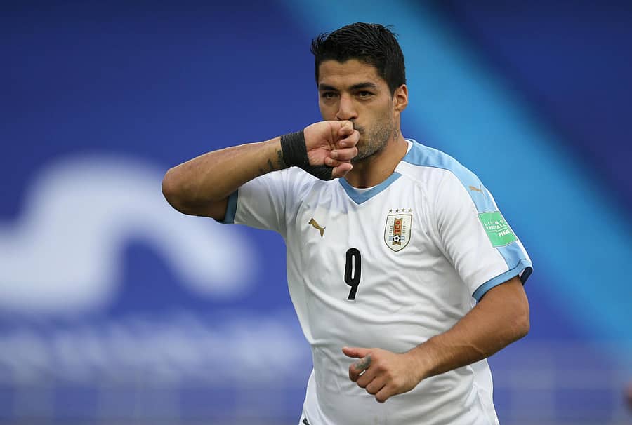 ಗೋಲು ಗಳಿಸಿದ ಸಂಭ್ರಮದಲ್ಲಿ ಲೂಯಿಸ್‌ ಸ್ವಾರೆಜ್‌–ರಾಯಿಟರ್ಸ್ ಚಿತ್ರ