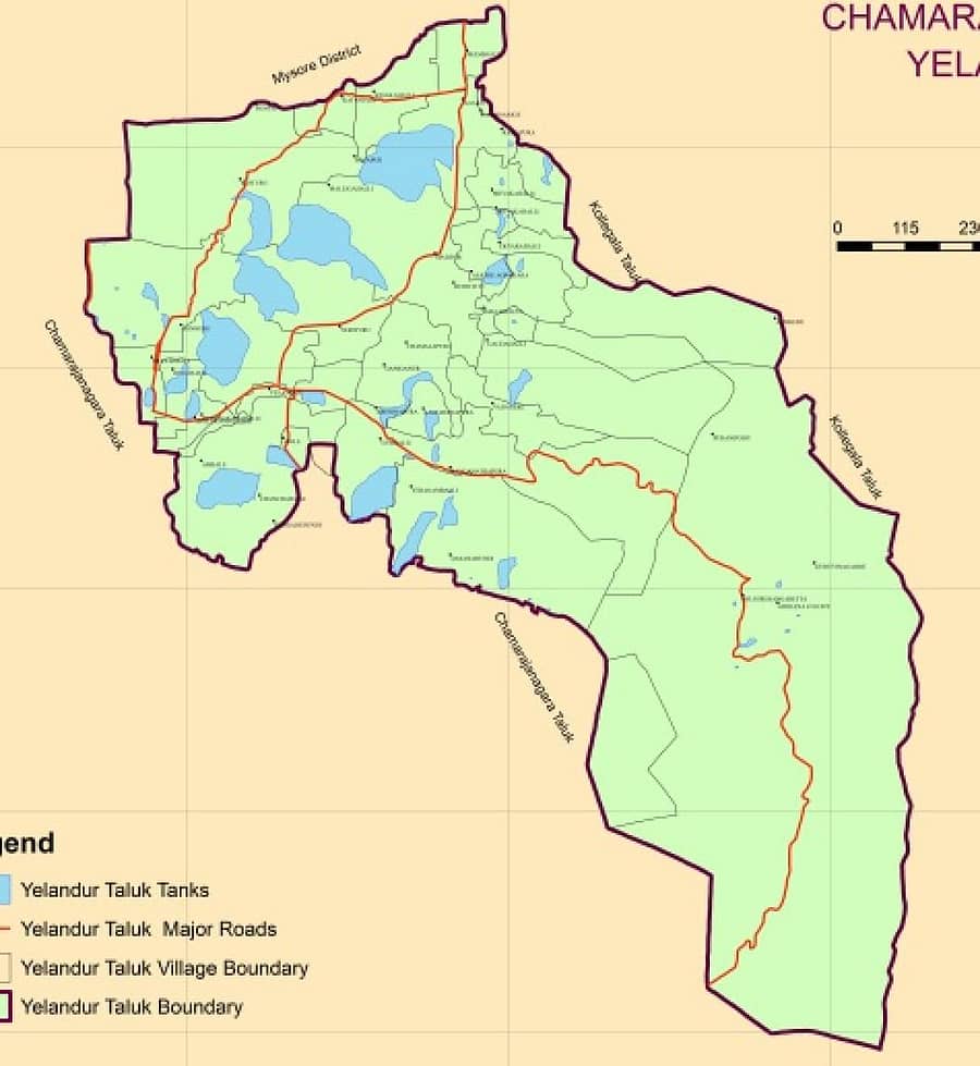 ಯಳಂದೂರು ತಾಲ್ಲೂಕು ನಕ್ಷೆ