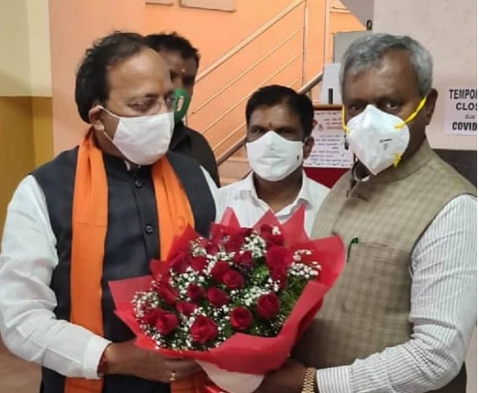 ಅರುಣ್‌ ಸಿಂಗ್ ಅವರನ್ನು ಅಭಿನಂದಿಸಿದ ಸಚಿವ ಎಸ್.ಟಿ. ಸೋಮಶೇಖರ್