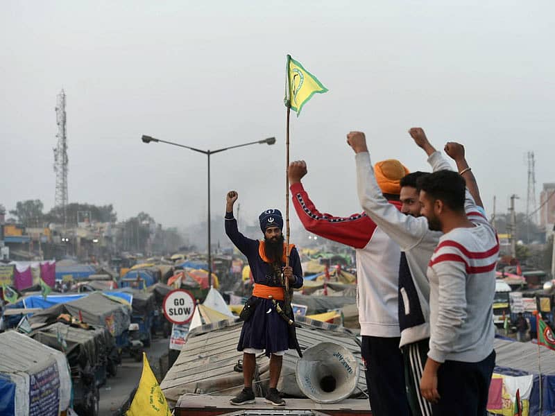 ಸಿಂಘು ಗಡಿಯಲ್ಲಿ ರೈತರ ಪ್ರತಿಭಟನೆ (ಪಿಟಿಐ)