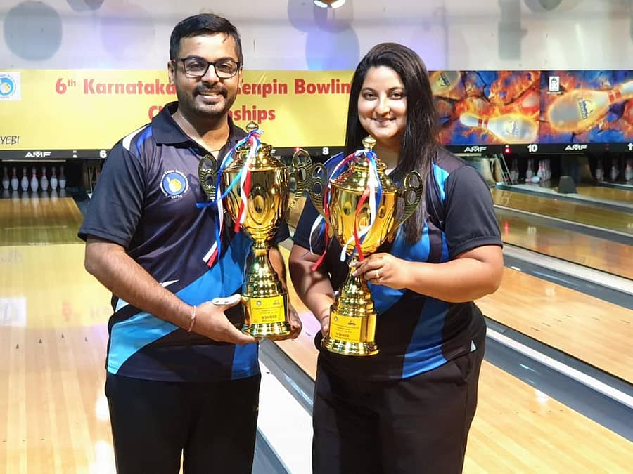 ಪ್ರಶಸ್ತಿಯೊಂದಿಗೆ ಸಂಭ್ರಮಿಸಿದ ಆಕಾಶ್ ಅಶೋಕ್ ಕುಮಾರ್ ಹಾಗೂ ಪ್ರೀಮಲ್ ಜೋವಾನ್