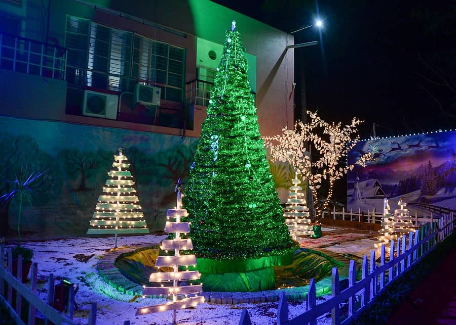 ಕ್ರಿಸ್‌ಮಸ್‌ ಟ್ರಿ ದೀಪಗಳಿಂದ ಕಂಗೊಳಿಸುತ್ತಿರುವುದು  (ಸಾಂದರ್ಭಿಕ ಚಿತ್ರ)