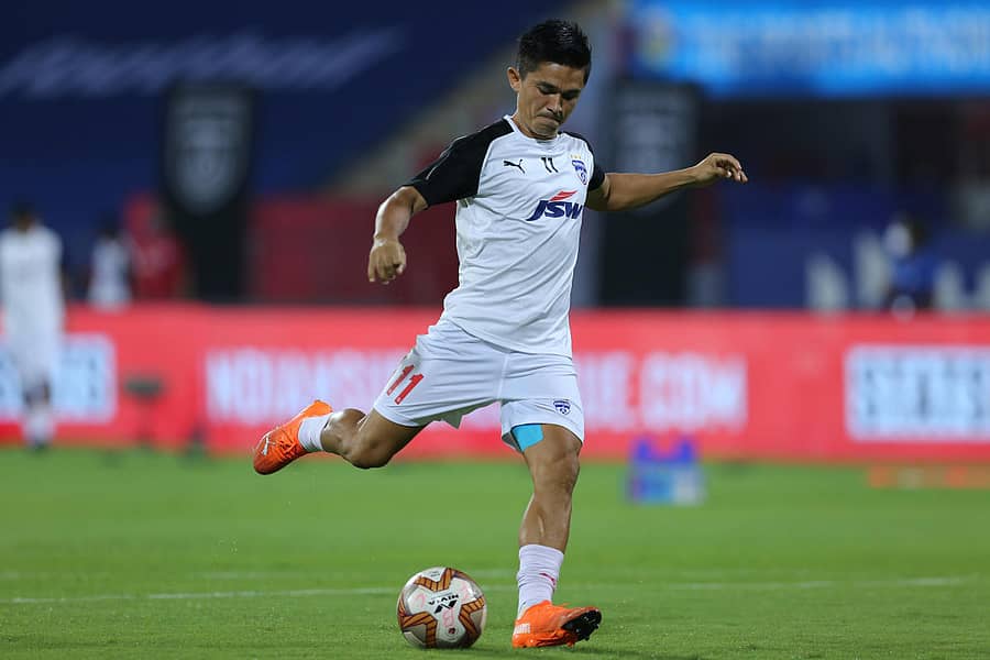 ಬಿಎಫ್ಸಿ ನಾಯಕ ಸುನಿಲ್ ಚೆಟ್ರಿ –ಐಎಸ್ಎಲ್ ಮೀಡಿಯಾ ಚಿತ್ರ