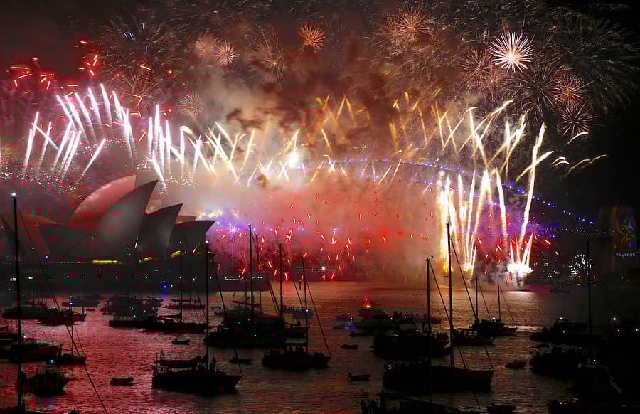 ಸಿಡ್ನಿ ಒಪೆರಾ ಹೌಸ್ನಲ್ಲಿ 2018ರಲ್ಲಿ ಹೊಸ ವರ್ಷಾಚರಣೆ(ಸಂಗ್ರಹ ಚಿತ್ರ)