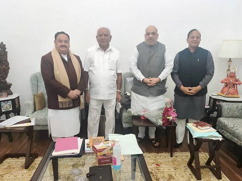 ರಾಷ್ಟ್ರೀಯ ನಾಯಕರೊಂದಿಗೆ ಸಿಎಂ ಬಿ.ಎಸ್. ಯಡಿಯೂರಪ್ಪ (ಪಿಟಿಐ)