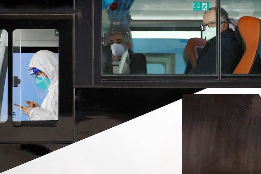 ವುಹಾನ್ಗೆ ಆಗಮಿಸಿರುವ ಡಬ್ಲ್ಯುಎಚ್ಒ ತಜ್ಞರ ತಂಡ (ರಾಯಿಟರ್ಸ್)