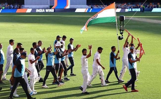 ಬ್ರಿಸ್ಬೇನ್ ಟೆಸ್ಟ್ ಜಯದ ಬಳಿಕ ಧ್ವಜ ಹಿಡಿದು ಟೀಮ್ ಇಂಡಿಯಾ ಸಂಭ್ರಮ: ಎಎಫ್ಪಿ ಚಿತ್ರ