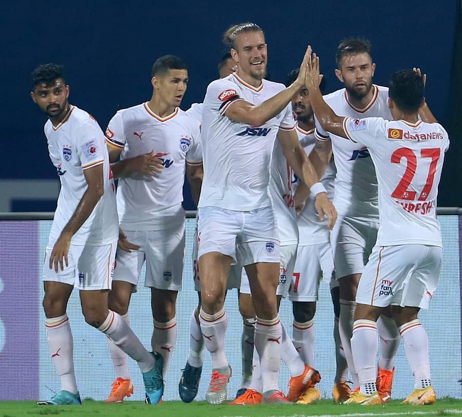 ಬಿಎಫ್ಸಿ ಆಟಗಾರರು ಜಯದ ಲಯಕ್ಕೆ ಮರಳುವ ನಿರೀಕ್ಷೆಯಲ್ಲಿದ್ದಾರೆ –ಐಎಸ್ಎಲ್ ಮೀಡಿಯಾ ಚಿತ್ರ