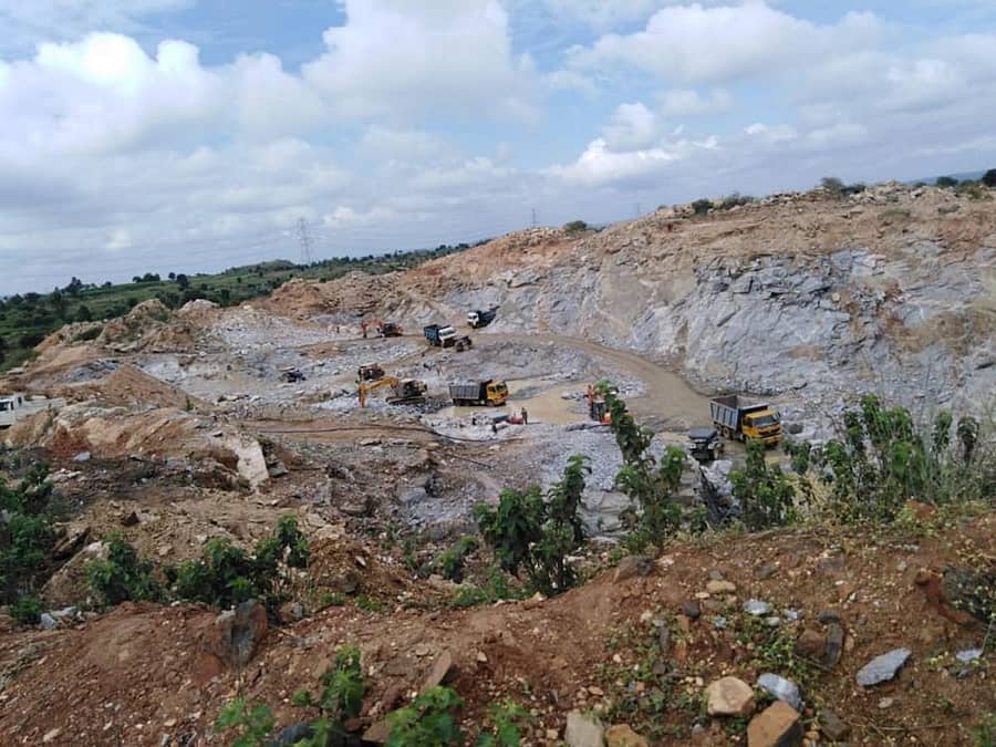 ಹಾಸನ ತಾಲ್ಲೂಕಿನಲ್ಲಿ ಕಲ್ಲು ಗಣಿಗಾರಿಕೆ ನಡೆಯುತ್ತಿರುವ ಪ್ರದೇಶ