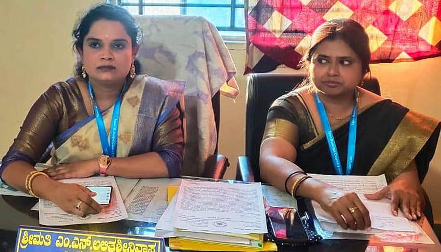 ಸುದ್ದಿಗೋಷ್ಠಿಯಲ್ಲಿ ಅಧ್ಯಕ್ಷೆ ಎಂ.ಎನ್. ಲಲಿತಾ ಶ್ರೀನಿವಾಸ್ ಮಾತನಾಡಿದರು