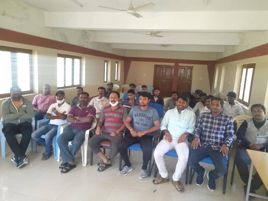 ಚಿಂತಾಮಣಿಯಲ್ಲಿ ಭಾನುವಾರ ನಡೆದ ಶಿವಾಜಿ ಜಯಂತಿ ಆಚರಣಾ ಸಮಿತಿಯ ಪೂರ್ವಭಾವಿ ಸಭೆಯಲ್ಲಿ ಭಾಗವಹಿಸಿದ್ದ ಮುಖಂಡರು