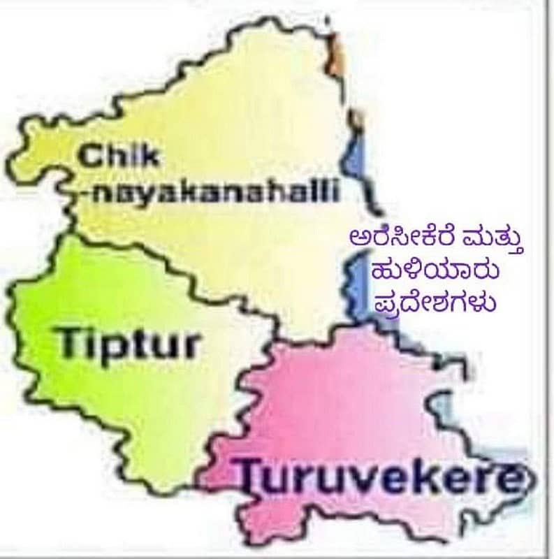 ತಿಪಟೂರು ಜಿಲ್ಲಾ ಕೇಂದ್ರದ ಕಾಲ್ಪನಿಕ ನಕ್ಷೆ ಸಾಮಾಜಿಕ ಜಾಲತಾಣದಲ್ಲಿ ಹರಿದಾಡುತ್ತಿದೆ