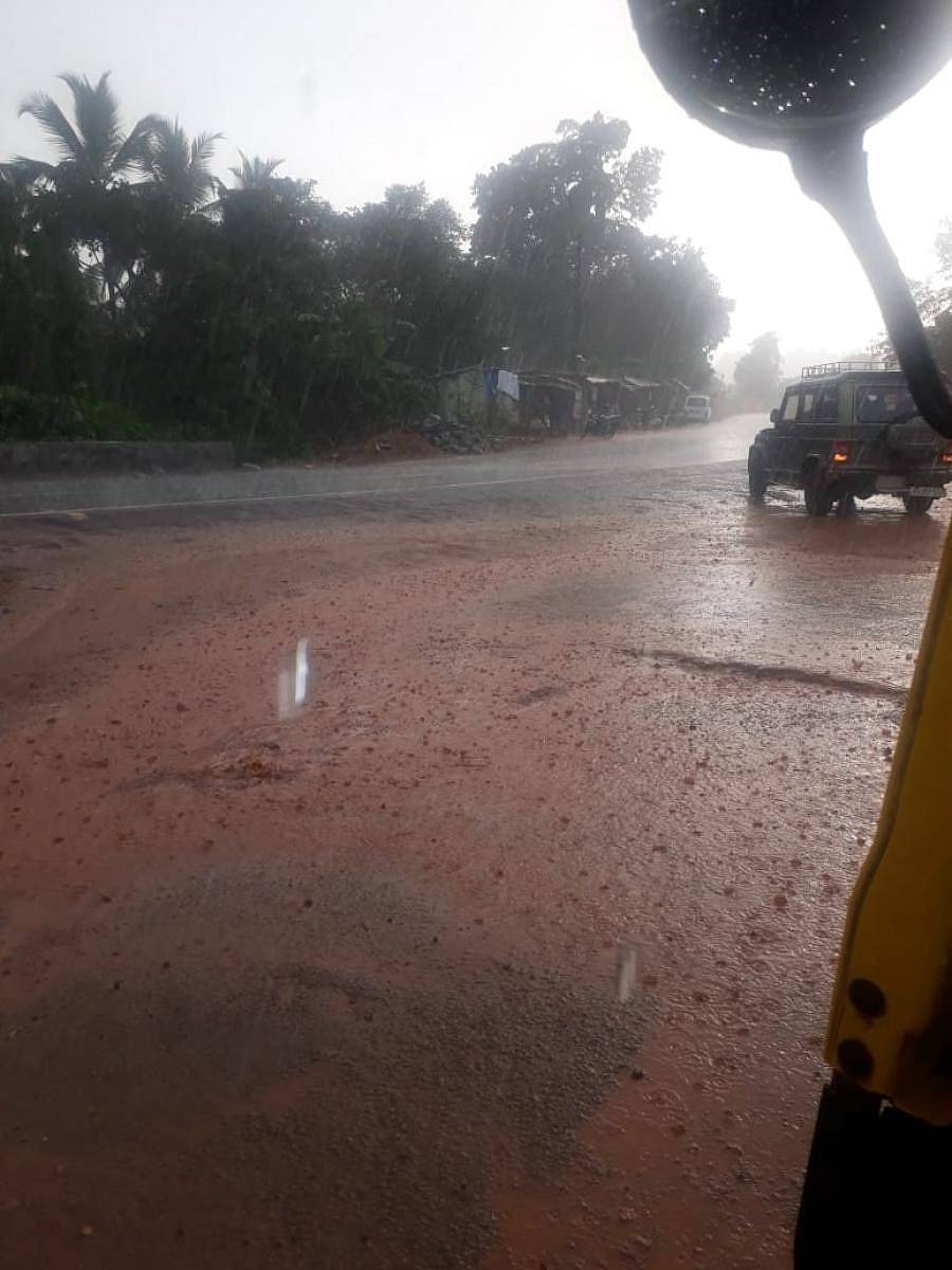 ವಿಟ್ಲದ ಮಾಣಿಯಲ್ಲಿ ಭಾನುವಾರ ಸುರಿದ ಮಳೆ