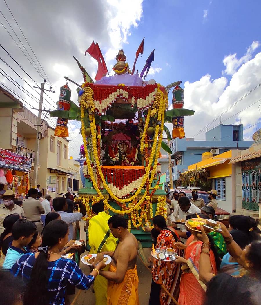 ಶಿಡ್ಲಘಟ್ಟದ ಊರದೇವರು ವೇಣುಗೋಪಾಲಸ್ವಾಮಿ ರಥೋತ್ಸವ ಸೋಮವಾರ ನೆರವೇರಿತು