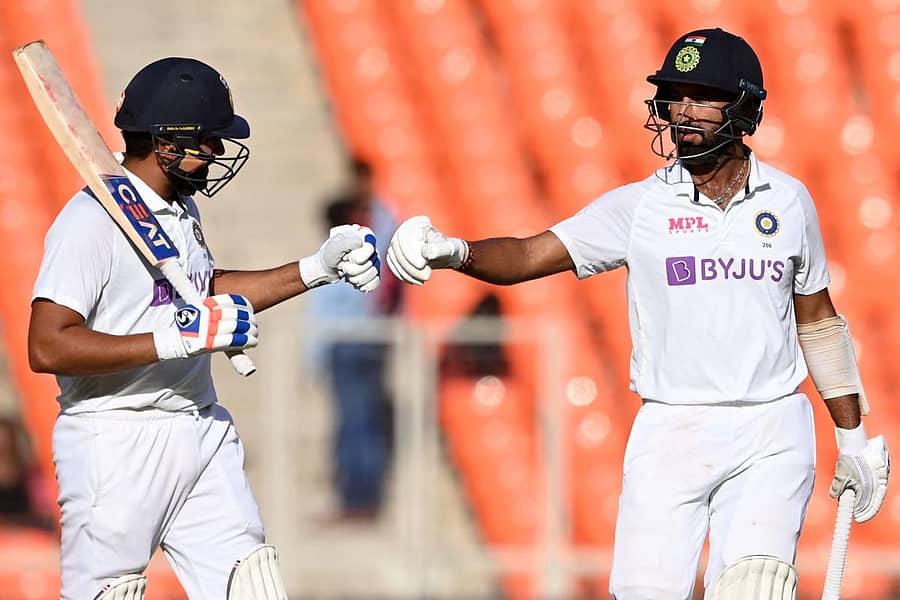 ರೋಹಿತ್ ಶರ್ಮಾ ಮತ್ತು ಚೆತೇಶ್ವರ್ ಪೂಜಾರ: ಎಎಫ್ಪಿ ಚಿತ್ರ