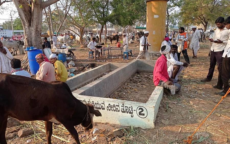 ಔರಾದ್ ಎಪಿಎಂಸಿ ಪ್ರಾಂಗಣದ ನೀರು ಸಂಗ್ರಹ ತೊಟ್ಟಿಯಲ್ಲಿ ನೀರಿನ ಕೊರತೆಯಾಗಿದೆ