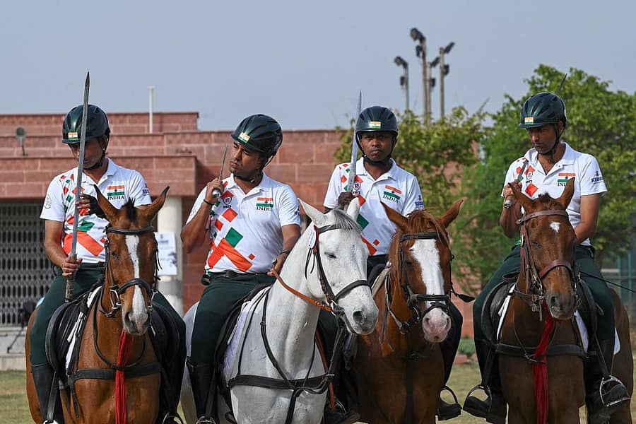 ವಿಶ್ವಕಪ್ಗೆ ಅರ್ಹತೆ ಪಡೆದಿರುವ ಭಾರತದ ಈಕ್ವೆಸ್ಟ್ರಿಯನ್ ತಂಡ –ಎಎಫ್ಪಿ ಚಿತ್ರ
