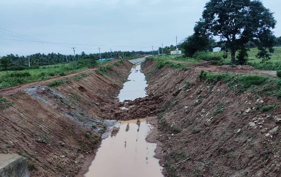 ನಾಲೆ ನಿರ್ಮಾಣ ಕಾಮಗಾರಿ–ಸಾಂದರ್ಭಿಕ ಚಿತ್ರ