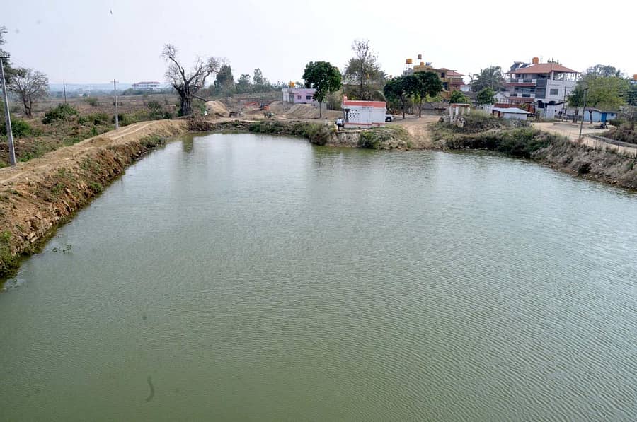 ಚಿಕ್ಕಮಗಳೂರಿನ ಹಳೆಉಪ್ಪಳಿಯ ಹೊಯ್ಸಳ ಕೆರೆಯ ಒಡಲು ತುಂಬಿರುವುದು