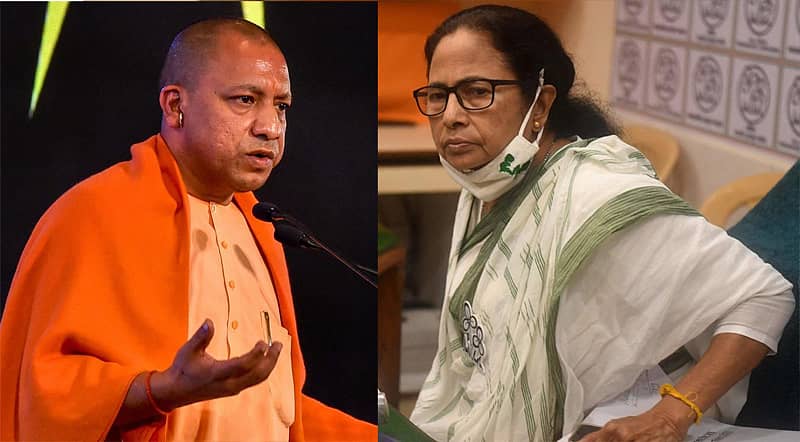 ಉತ್ತರ ಪ್ರದೇಶ ಮುಖ್ಯಮಂತ್ರಿ ಯೋಗಿ ಆದಿತ್ಯನಾಥ ಹಾಗೂ ಪಶ್ಚಿಮ ಬಂಗಾಳ ಮುಖ್ಯಮಂತ್ರಿ ಮಮತಾ ಬ್ಯಾನರ್ಜಿ