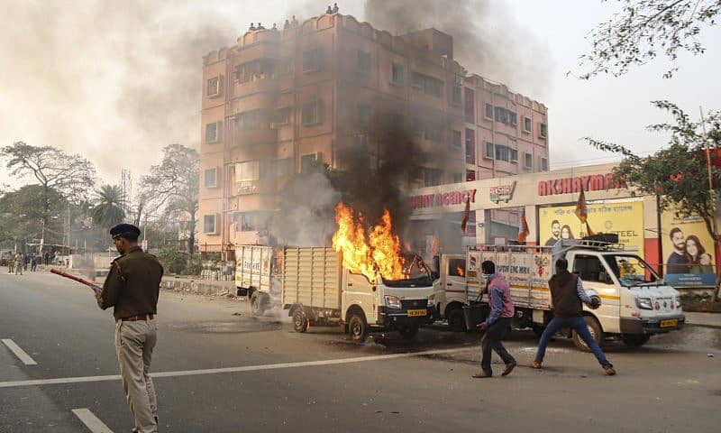 ಪಶ್ಚಿಮ ಬಂಗಾಳದಲ್ಲಿ ನಡೆದ ಹಿಂಸಾಚಾರ