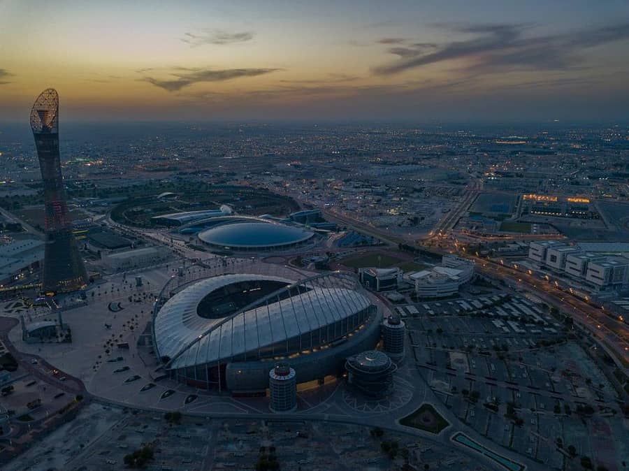 ಖಲೀಫಾ ಅಂತರರಾಷ್ಟ್ರೀಯ ಕ್ರೀಡಾಂಗಣದ ವಿಹಂಗಮ ನೋಟ